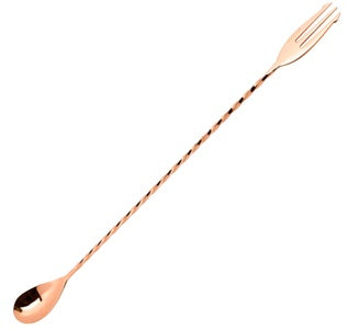 COPPER PLATED BARSPOON 300mm - BARWARE #ZHA1-22