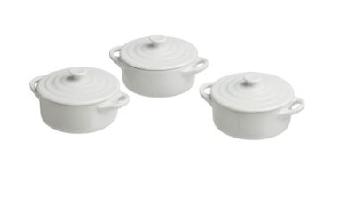 MIGNON 7CM ROUND COCOTTE W/COVER SET OF 3 - TOGNANA # MO0811F0000