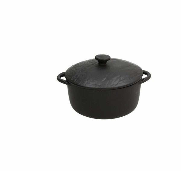 14CM ROUND COCOTTE - VULCANIA BLACK - TOGNANA # VU0271H0779