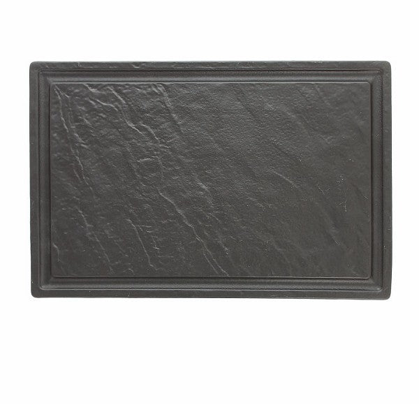 42X28CM RECT STEAK PLATE - VULCANIA BLACK - TOGNANA # VU034420779